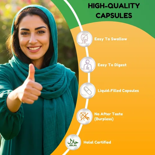 Vista 6 de SHIFAA NUTRITION Multivitaminas halal para mujeres, hombres y adultos, 30 porciones Hierro, vitamina A, B6, B12, biotina, niacina, C, D3, E, zinc
