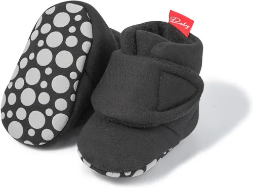 Vista 183 de Sawimlgy - Botines de algodón antideslizantes para recién nacido, con agarre, para cuna o para el invierno