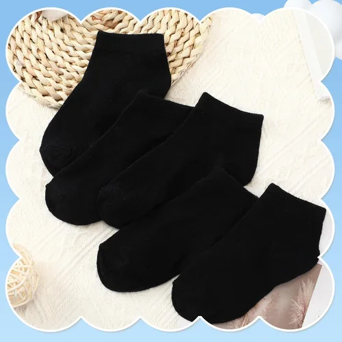 Vista 7 de Jexine 200 pares de calcetines de corte bajo para niños, calcetines tobilleros de media altura transpirable para niños y niñas