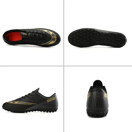 Vista 2 de Qzzsmy Zapatos deportivos de fútbol para hombre zapatos de fútbol profesionales transpirables para deportes al aire libre corrercompetencia