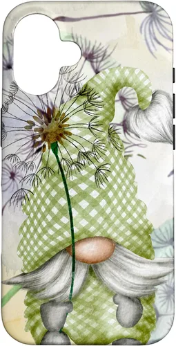 Vista 32 de Cute Gnome Dandelion Flower Pattern for Women Mom Aesthetic Case for iPhone 17
