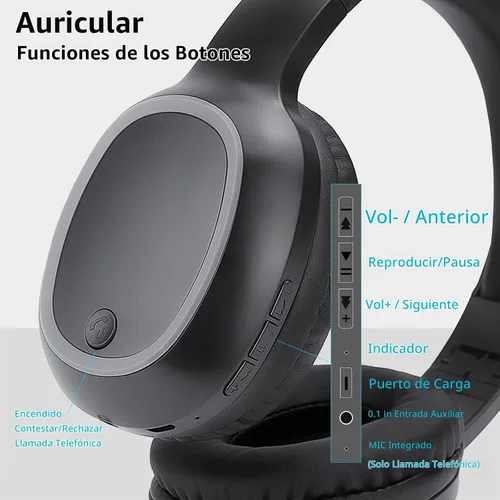 Vista 5 de Auriculares Bluetooth para TV y PC con transmisor USB y 0.1 in Negro