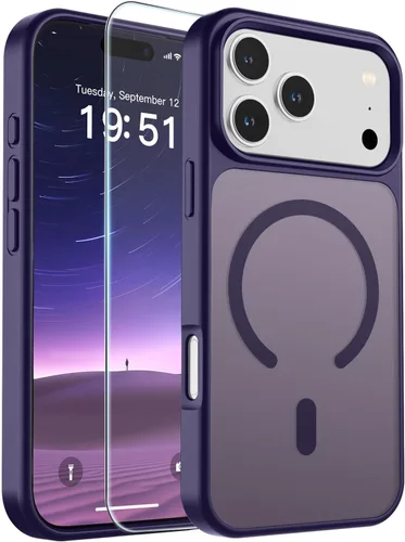 Vista 136 de SUPFINE Funda magnética para iPhone SE 2022 (3ª)/2020 (2ª), iPhone 8 (compatible con MagSafe) (protección contra caídas de grado militar), funda