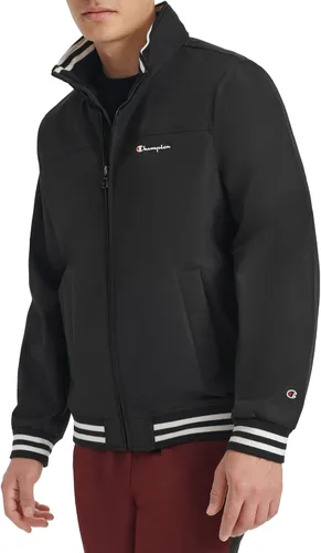 Vista 3 de Champion Men's Water Resistant Varsity Bomber Jacket With Flex Stand Collar