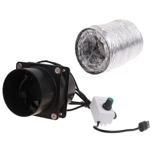Vista 5 de USB de velocidad ajustable de soldadura de humo extractor de humos ESD ventilador de tubo de tubo Exhuast ventilador con ventilador de ventilación