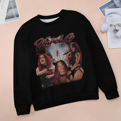 Vista 3 de PAPERBAGS Sweatshirt Womens Graphic Crewneck Long Sleeve Sweatshirts Casual Pullover Tops