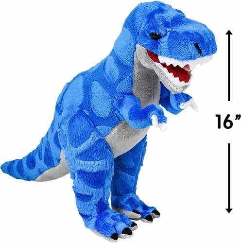 Vista 2 de Tyrannosaurus Rex animal de peluche de 9 pulgadas de alto, dinosaurio T-rex