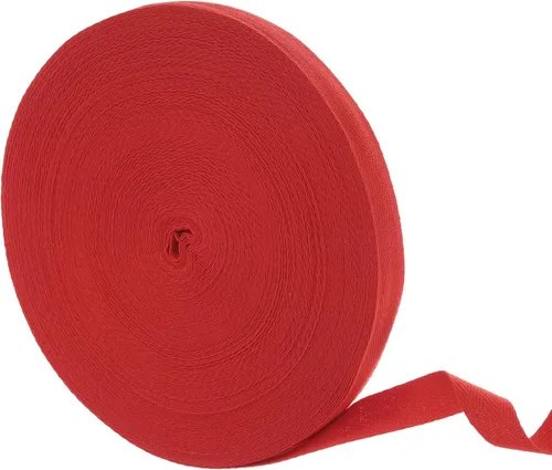 Vista 57 de uxcell Cinta de sarga de algodón de 50 yardas, cinta de espiga de 3/8 pulgadas para coser ropa, manualidades (azul)