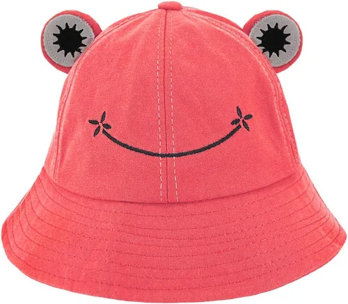 Vista 26 de Haoohu Gorra de algodón para adultos, diseño de rana, sombrero de sol para fiesta de disfraces