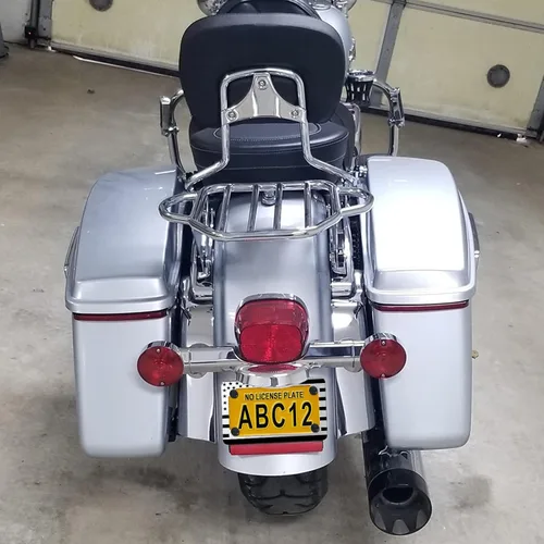 Vista 7 de Marco de matrícula de motocicleta con bandera estadounidense de Aootf