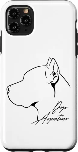 Vista 11 de iPhone 15 Funny proud Dogo Argentino perfil perro mamá perro caso