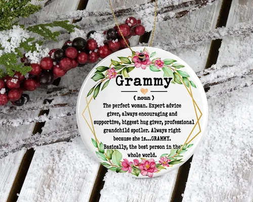 Vista 2 de Recuerdo de Grammy - Adorno de Navidad y Día de la Madre - Regalo de Grammy