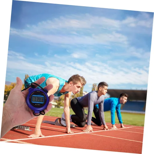 Vista 7 de Cronómetro digital silencioso con temporizador deportivo con pantalla grande, diseño compacto y ligero para natación, correr, fitness, operación
