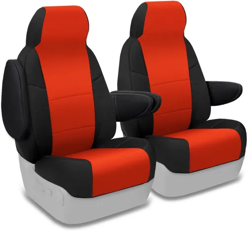 Vista 13 de Coverking Custom Fit cubierta de asiento para determinados modelos de Chevrolet – neopreno, Negro
