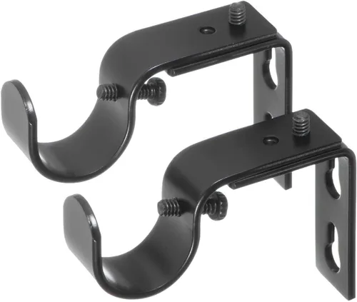 Vista 21 de Ivilon Soportes ajustables para barras de cortina - para barras de 1 o 1 1/8 pulgadas. Juego de 2 - Negro antiguo