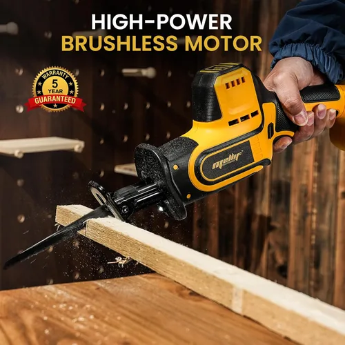 Vista 3 de Sierra recíproca sin escobillas compatible con batería Dewalt 20V MAX (solo herramienta), 3,000 SPM Sawzall inalámbrico con una sola mano, longitud