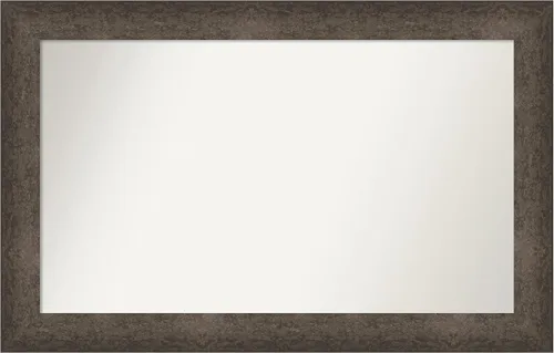 Vista 13 de Amanti Art Espejo de pared personalizado no biselado (25 x 25 pulgadas), marco de bronce acentuado, varios tamaños personalizados, espejo de baño