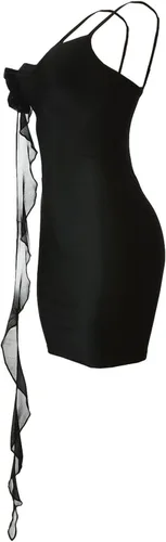 Vista 4 de NIKDUCK Vestido corto de verano para mujer, sin mangas, espalda descubierta, Y2K, ajustado, minivestido con tirantes delgados, vestido de fiesta
