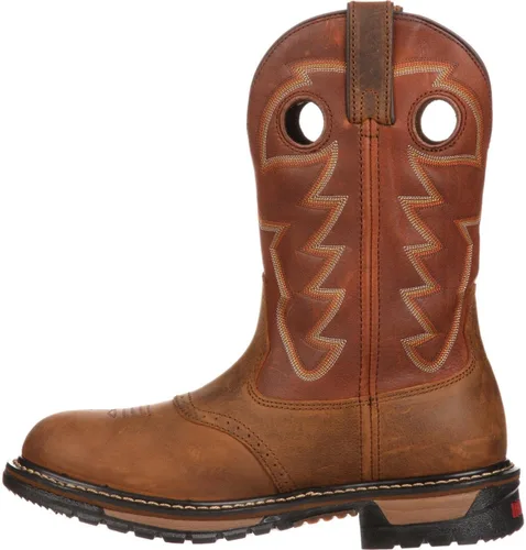 Vista 6 de ROCKY Original Ride Branson Saddle Roper Botas Western impermeables