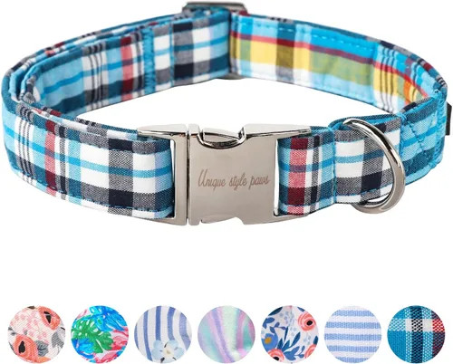 Vista 37 de Unique style paws Collar de perro con hebilla de plástico con colgante, collar de cachorro para primavera y verano, traje de baño para fiesta