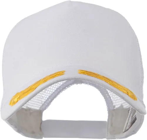 Vista 25 de e4Hats.com Tapa de parche de hojas de roble dorado con malla de 5 paneles