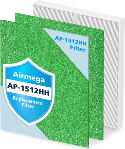 Vista 16 de AP-1512HH Air Purifier Replacement Filter Set for Coway Airmega AP-1512HH 1 HEPA + 2 filtros de carbono