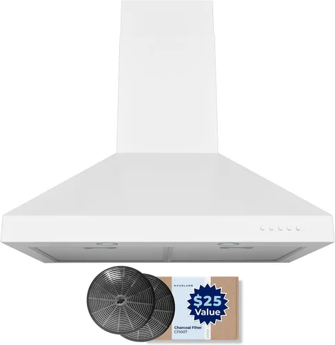 Vista 10 de Hauslane - Campana extractora de pared, 30 pulgadas, base convertible de 350-750 CFM Acero inoxidable