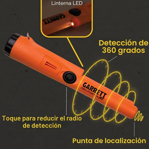 Vista 5 de Garrett Pro-Pointer A.T. Pinpointer - Detector de metales para adultos, fabricado en Estados Unidos, resistente al agua