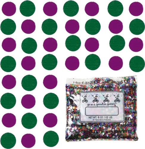 Vista 59 de Confetti Circle 1/4" Negro, Azul Marino Combo - 2 bolsas de media onza (1 oz) (8550/9971)