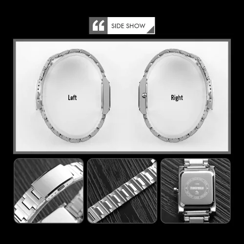 Vista 6 de SKMEI - Reloj impermeable para mujer, reloj de pulsera para mujer