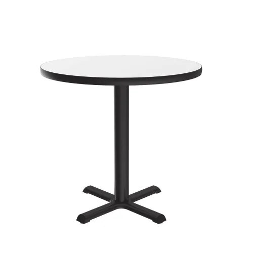 Vista 22 de Correll - Mesa cuadrada de pub de 24 pulgadas, mesa de cóctel de comedor de 29 pulgadas de alto, parte superior laminada de alta presión de granito