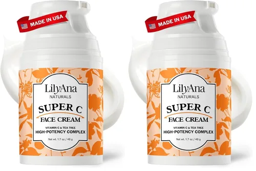 Vista 11 de LilyAna Naturals Hidratante facial y de cuello para mujeres y hombres – Crema hidratante facial y de cuello para piel seca y aclarado de manchas