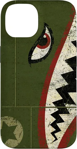 Vista 4 de WWII P-40 Fighter Plane Shark Mouth Warbird Nose Art Case for iPhone 17