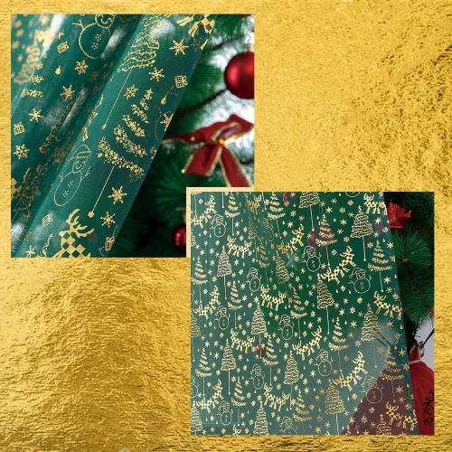 Vista 5 de XTMYI Cortinas verdes de cocina para ventanas sobre fregadero, cortinas cortas de Navidad para sala de estar, juegos de 2 paneles, 45 pulgadas