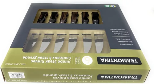 Vista 8 de Tramontina Juego de cuchillos para carne, 6 piezas, Jumbo