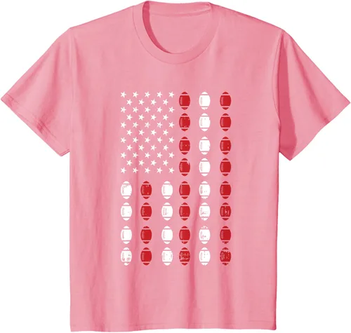 Vista 42 de Camiseta patriótica de jugador atleta del 4 de julio de fútbol americano, Negro