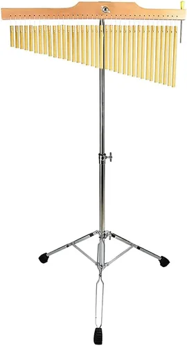 Vista 8 de ENNBOM Campanillas de barra con soporte ajustable para 25 notas 36 notas, campanillas de viento de una hilera, instrumento de percusión musical