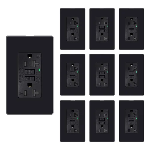 Vista 3 de 15 Amp GFCI Outlet with USB C Ports & USB-A, 1PCS 24W Self-Testing GFCI USB Combo with LED Indicator, Tamper Resistant for Kitchen & Bathroom