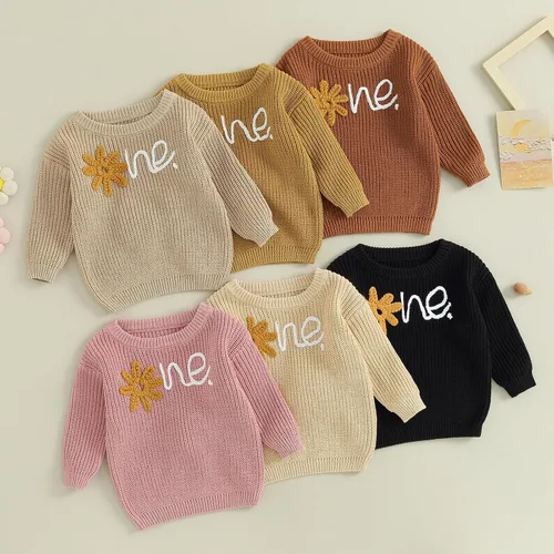 Vista 6 de Karwuiio Suéter de punto para bebé, niña, niño, sudadera de punto para bebé, ropa de otoño e invierno