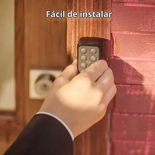 Vista 8 de SwitchBot Smart Keypad Touch para SwitchBot Lock, Entrada sin llaves con huella dactilar para el hogar, IP65 a prueba de agua, admite contraseñas