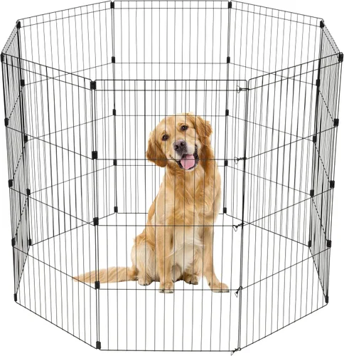 Vista 8 de IRIS USA Jaula Moderna de Madera para Perros – Elegante Perrera de Interior Estilo Mueble y Mesa Auxiliar para Perros Pequeños a Medianos, Jaula