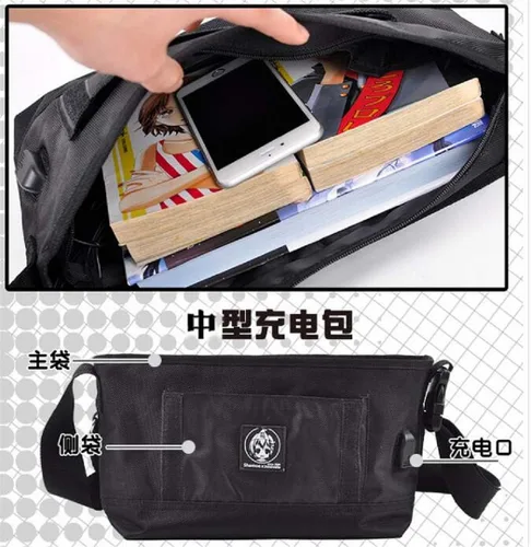 Vista 3 de GO2COSY - Bolso bandolera con diseño de anime Demon Slayer Kimetsu sin Yaiba
