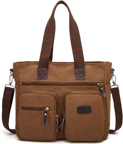 Vista 2 de ToLFE Bolso de mano con asa superior para mujer, bolso de hombro, bolso de mensajero, bolso cruzado, bolsa de viaje para trabajo