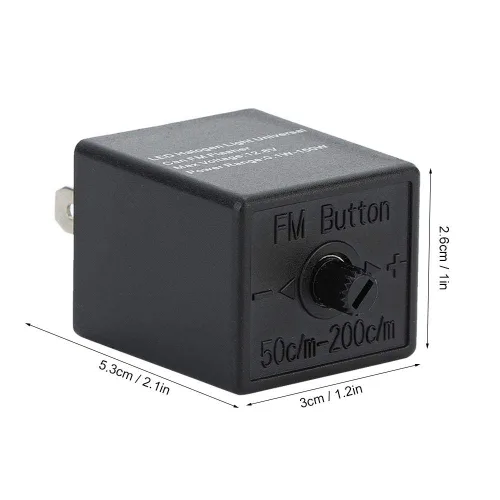 Vista 2 de Relé de intermitente LED ajustable de 12V 3 PIN para motocicleta automotriz, parpadeo de luz de giro, 0. 150W, plástico ABS