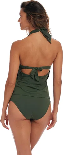 Vista 2 de Top de traje de baño tankini con capucha
