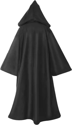Vista 4 de Men Cloak Unisex Adult Robe Anime Cosplay Costume Kids Cape with Headband and Ring Halloween Cosplay Costumes
