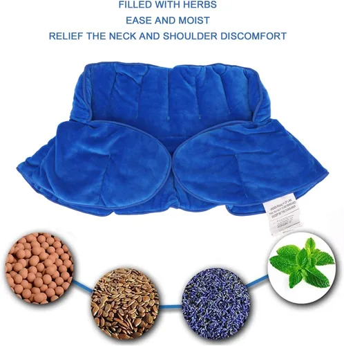 Vista 7 de Almohadilla de calefacción de relleno de compresa fría caliente para cuello de microondas para cuello de hombro