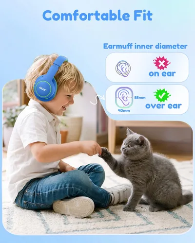 Vista 2 de Acer OHR702 - Auriculares Bluetooth para niños con micrófono integrado
