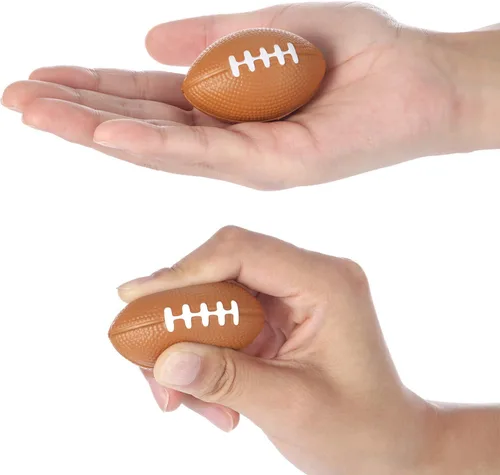 Vista 5 de Blulu Paquete de 80 mini pelotas de fútbol a granel de 2.17 pulgadas para niños y adultos, bolas de fútbol de espuma para apretar, para cumpleaños