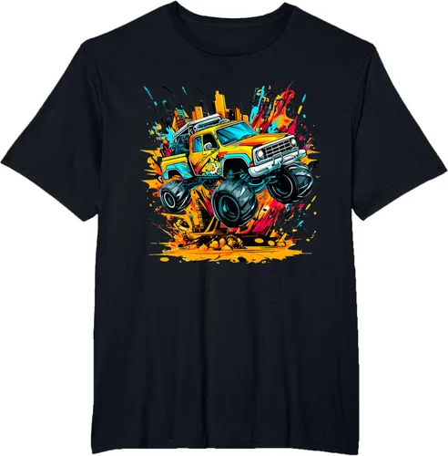 Vista 46 de Monster Trucks Are My Jam - Camiseta Monster Truck, Negro